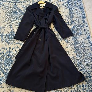 Talbots Black Trench Coat